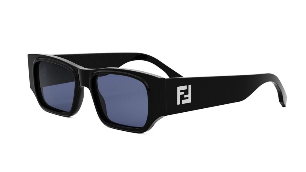 Fendi FE40144I - 01V - 54 Sonnenbrillen Schwarz Eckig