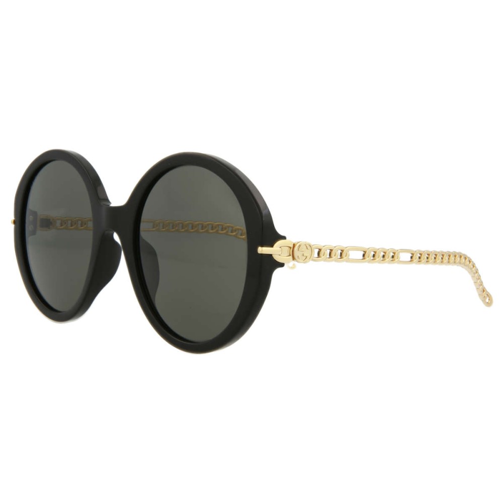 Gucci GG0726S WITHOUT CHAIN - 001 - 56 Sonnenbrillen Rund