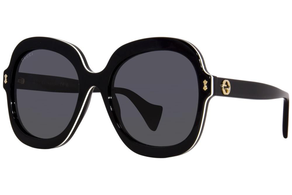 Gucci GG1240S - 001 - 57 Sonnenbrillen Schwarz Eckig