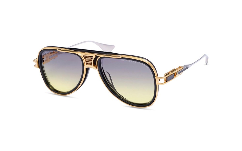 Dita GRAND-DECADE DTS460-A - 01 - 56 Sonnenbrillen Gold, Schwarz, Silber Pilot (Aviator)