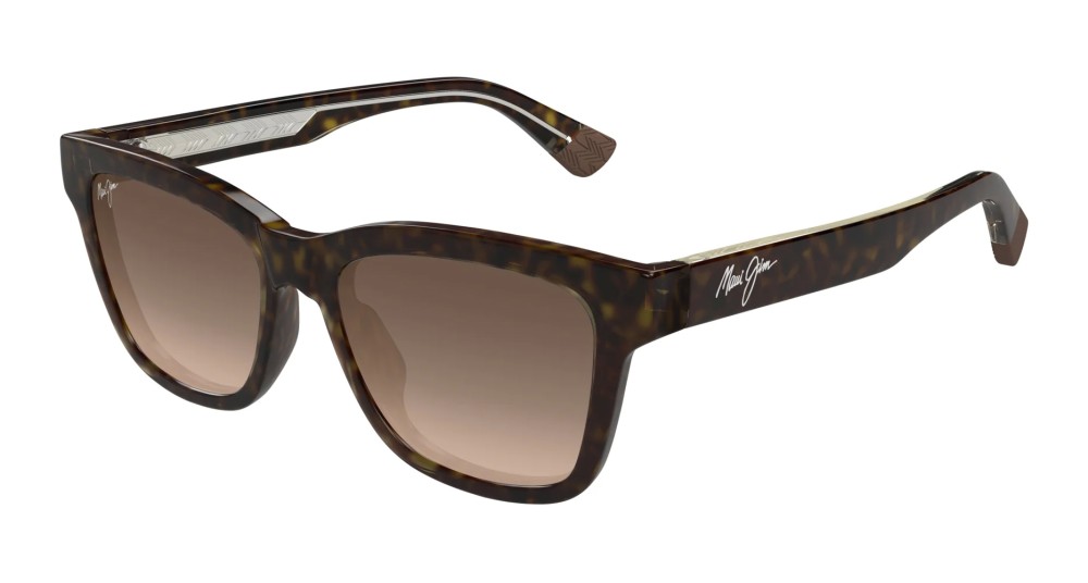 Maui Jim MJ0644S HANOHANO - 002 - 53 - MIT POLARISIERTEN GLÄSERN Sonnenbrillen Havanna Eckig