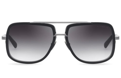 Dita MACH ONE DRX-2030 TITANIUM - E - 59 Sonnenbrillen Schwarz, Silber Pilot (Aviator)