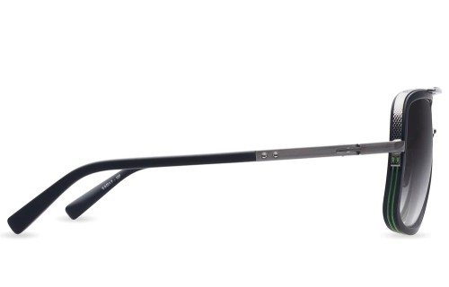 Dita MACH ONE DRX-2030 TITANIUM - E - 59 Sonnenbrillen Schwarz, Silber Pilot (Aviator)