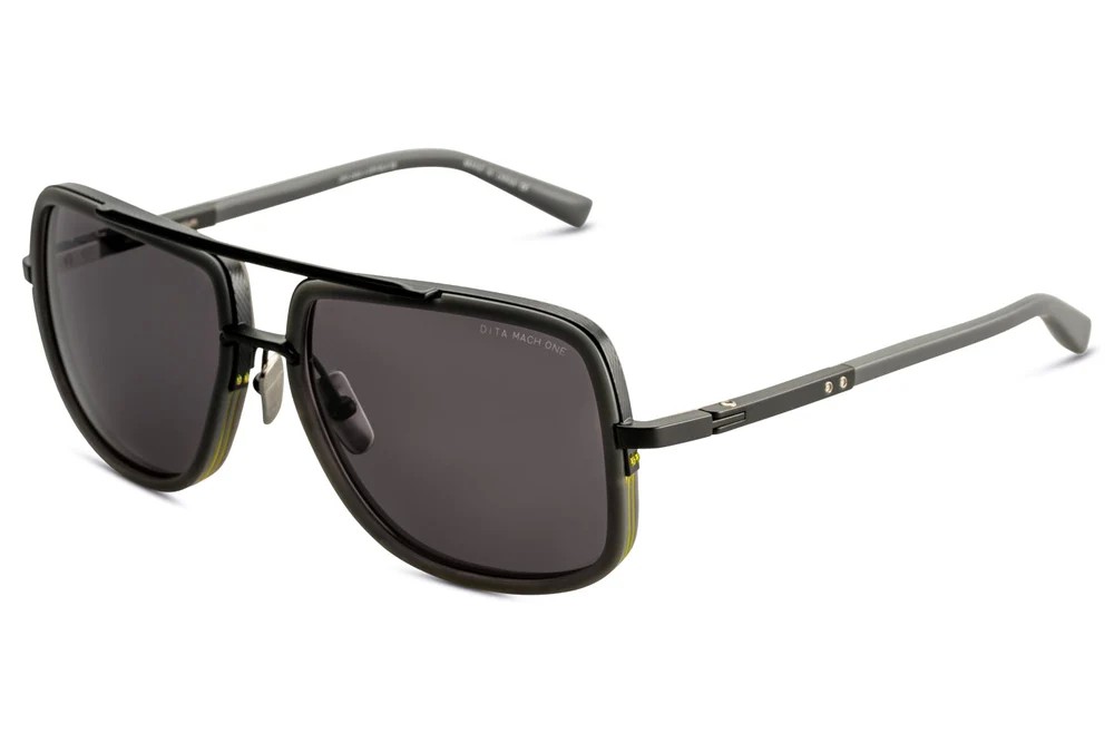 Dita MACH ONE DRX-2030 TITANIUM - V - 59 Sonnenbrillen Schwarz Pilot (Aviator)