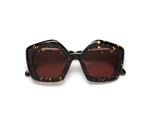Marni MHL Laughing Waters Salty - 51 Sonnenbrillen Havana Eckig