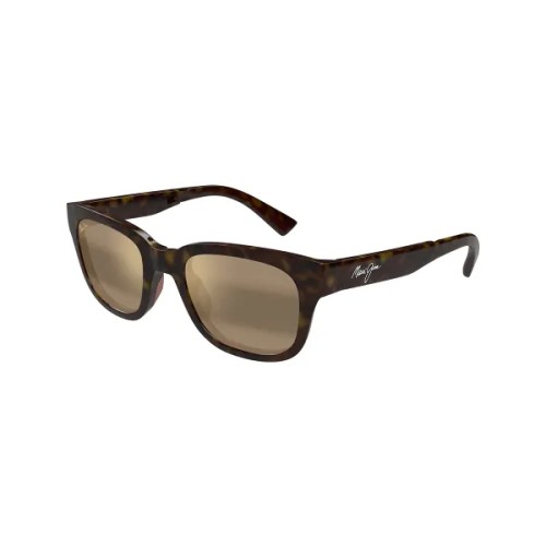 Maui Jim MJ0673S LELEPAU - 005 - 52 - MIT POLARISIERTEN GLÄSERN Sonnenbrillen Havana Kissenform (Abgerundet)