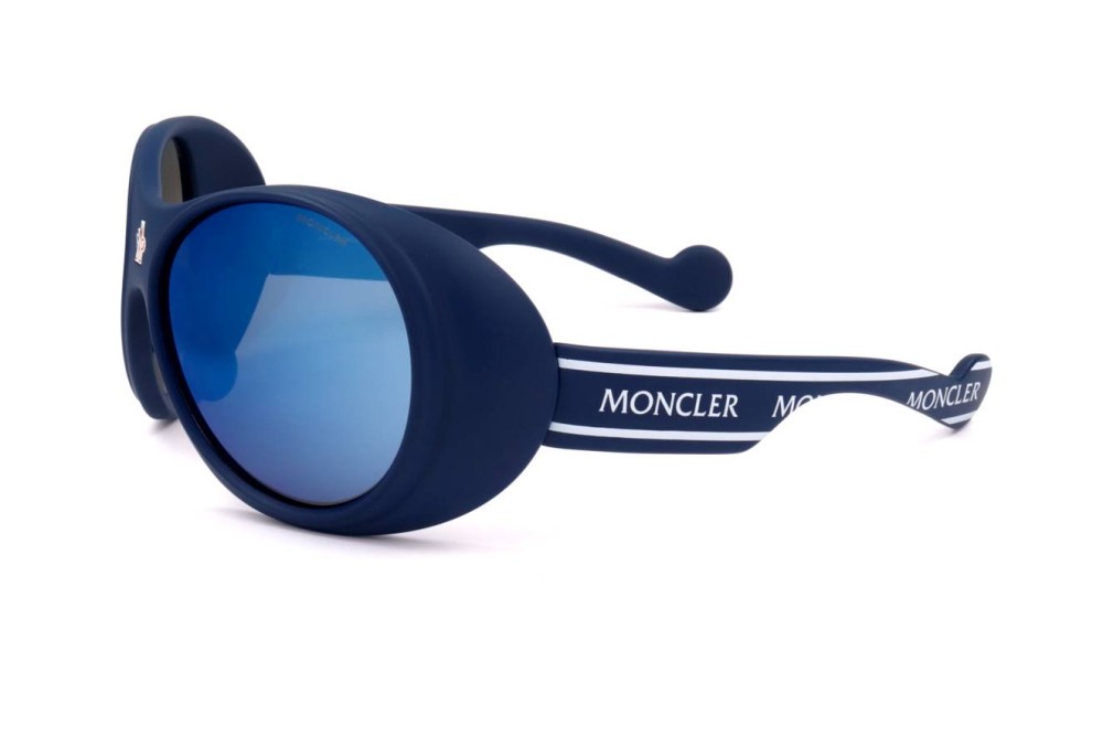 Moncler ML0148 - 91X - 64 Sonnenbrillen Blau Schmetterling
