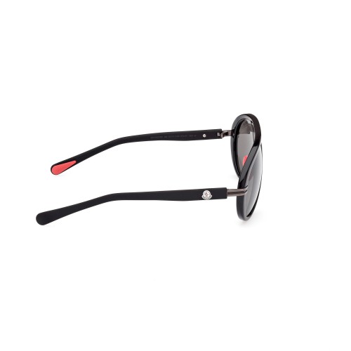 Moncler ML0240 NAVIGAZE - 01A - 57 Sonnenbrillen Schwarz Pilot (Aviator)