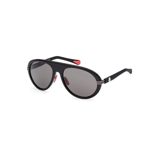Moncler ML0240 NAVIGAZE - 01A - 57 Sonnenbrillen Schwarz Pilot (Aviator)