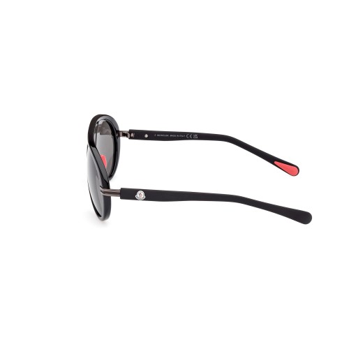 Moncler ML0240 NAVIGAZE - 01A - 57 Sonnenbrillen Schwarz Pilot (Aviator)