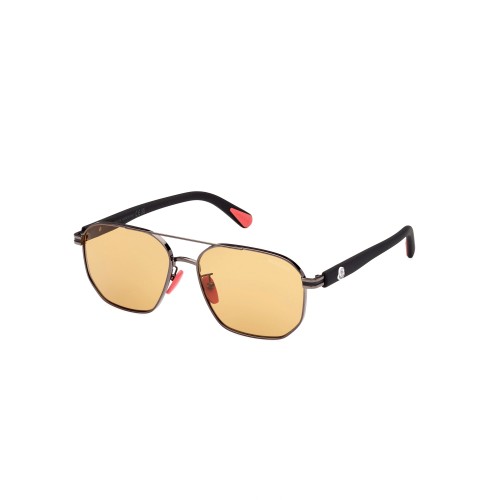 Moncler ML0242-H FLAPERON - 08E - 56 Sonnenbrillen Schwarz Pilot (Aviator)