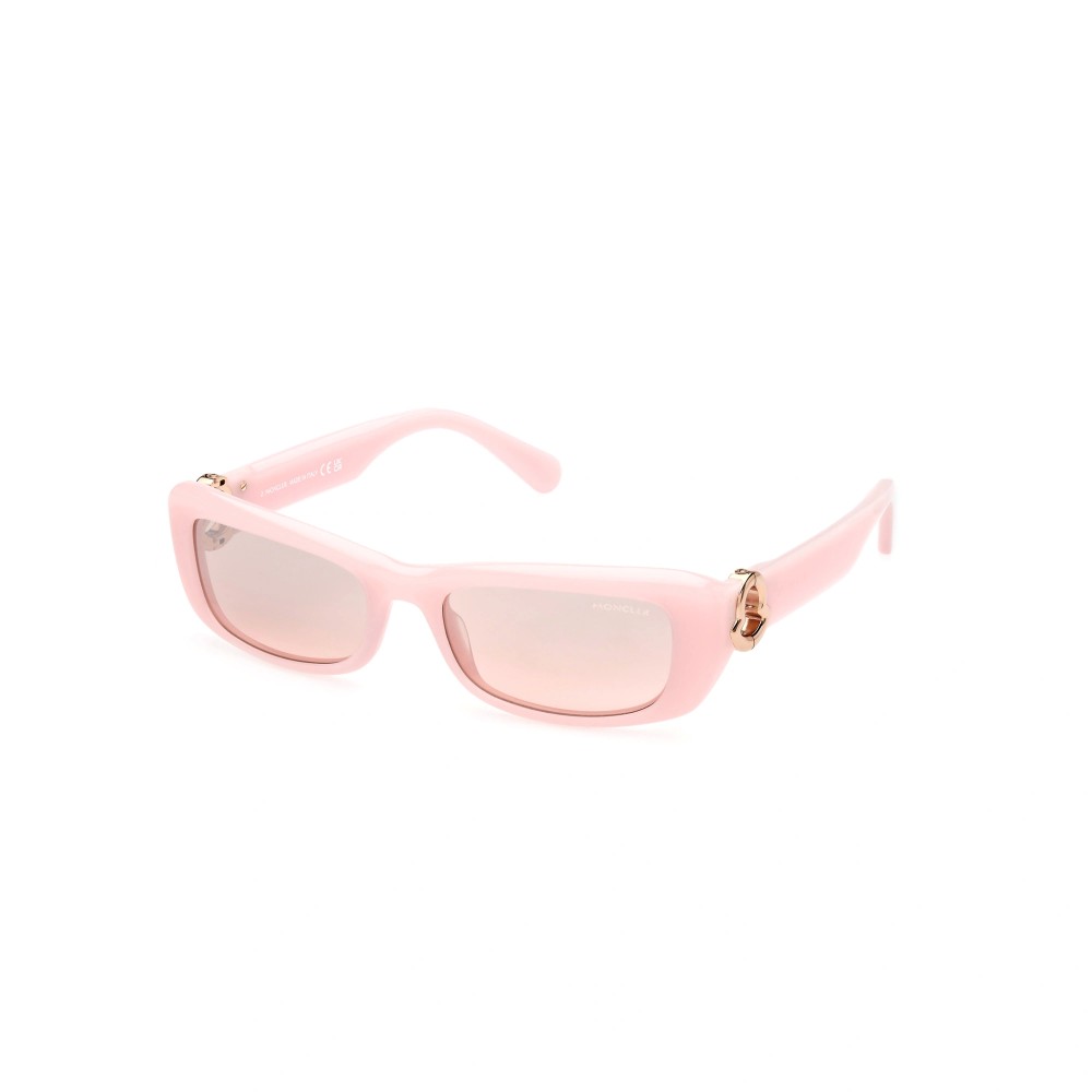 Moncler ML0245 MINUIT - 72Z - 55 Sonnenbrillen Rosa Eckig
