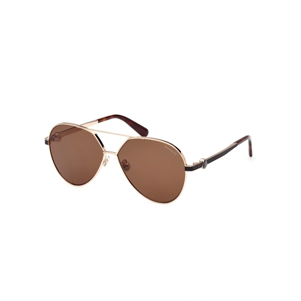 Moncler ML0263 VIZTA - 28H - 59 - MIT POLARISIERTEN GLÄSERN Sonnenbrillen Pilot (Aviator)