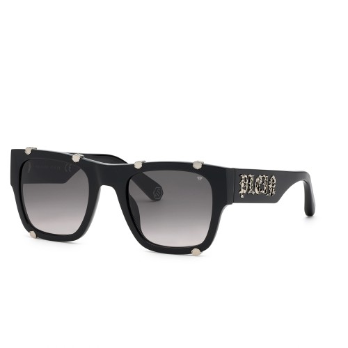 Philipp Plein SPP042W ICON - 0700 - 54 Sonnenbrillen Schwarz Eckig