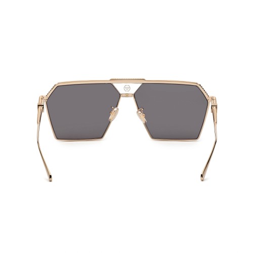 Philipp Plein SPP076M STUD - 0301 - 66 Sonnenbrillen Roségold Eckig