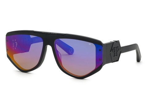 Philipp Plein SPP093 EGO - 703V - 65 Sonnenbrillen Schwarz Pilot (Aviator)