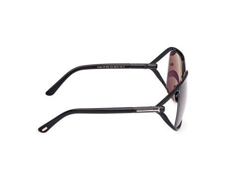 Tom Ford FT1092 GOLDIE - 01A - 60 Sonnenbrillen Schwarz Kissenform (Abgerundet)