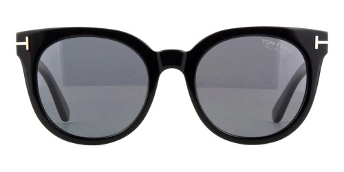 Tom Ford FT1109 MOIRA ECO - 01D - 53 - MIT POLARISIERTEN GLÄSERN Sonnenbrillen Schwarz Rund