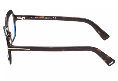 Tom Ford TF5767-B - 052 - 53 - MIT BLAU-VIOLETTEM LICHTFILTER-GLÄSERN Brillenfassungen Eckig