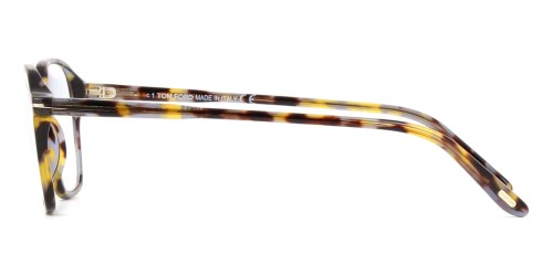 Tom Ford TF5804-B - 055 - 50 - MIT BLAU-VIOLETTEM LICHTFILTER-GLÄSERN Brillenfassungen Havanna Eckig