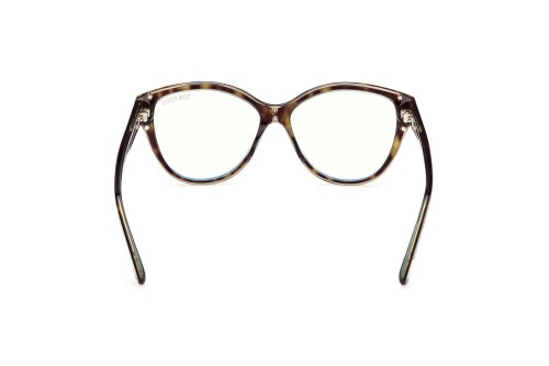 Tom Ford TF5954-B - 055 - 54 - MIT BLAU-VIOLETTEM LICHTFILTER-GLÄSERN Brillenfassungen Havanna Cat Eye