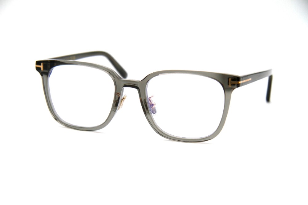 Tom Ford TF5998-K-B - 020 - 51 - MIT BLAU-VIOLETTEM LICHTFILTER-GLÄSERN Brillenfassungen Grau Kissenform (Abgerundet)