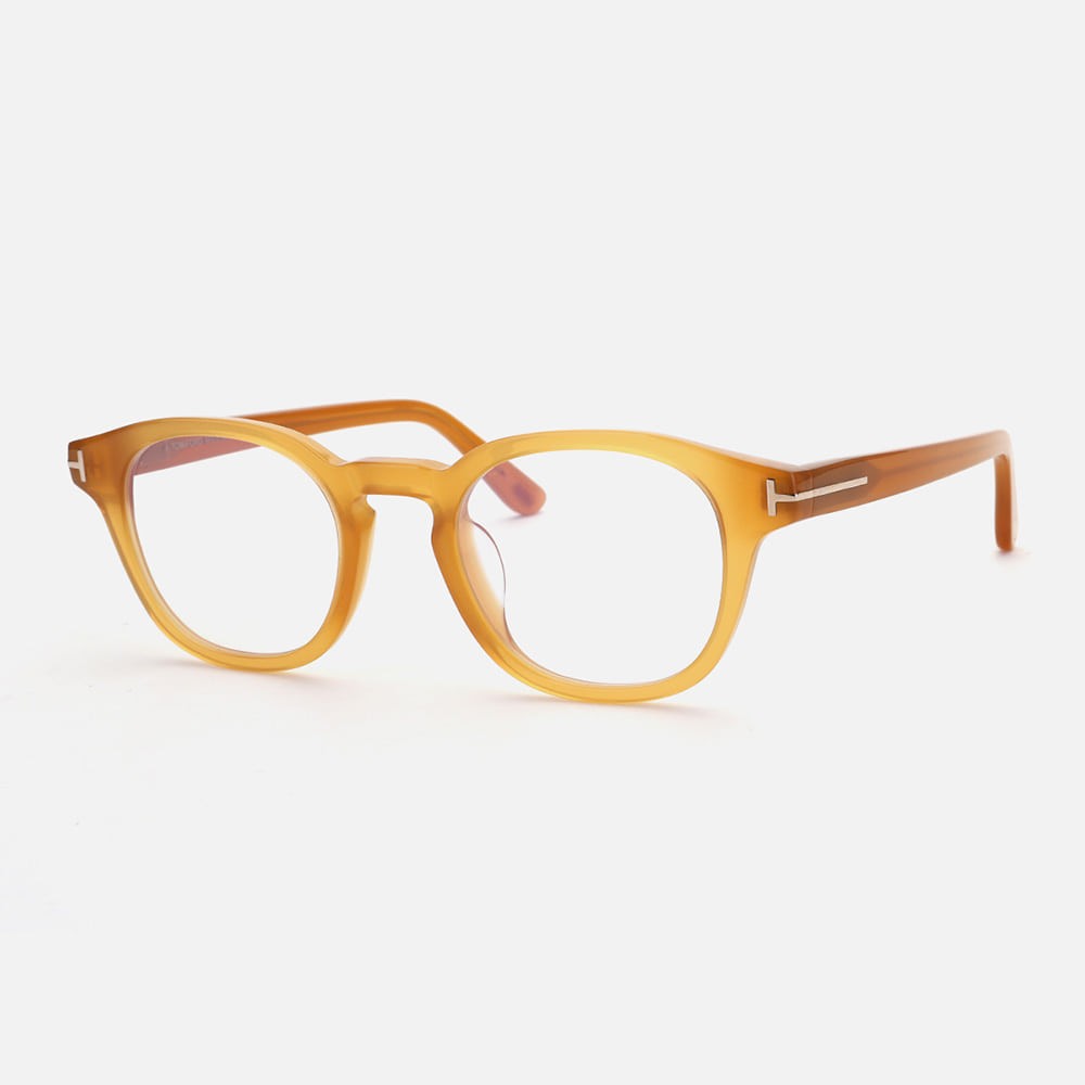 Tom Ford TF6000-K-B ECO - 047 - 49 - MIT BLAU-VIOLETTEM LICHTFILTER-GLÄSERN Brillenfassungen Braun Kissenform (Abgerundet)