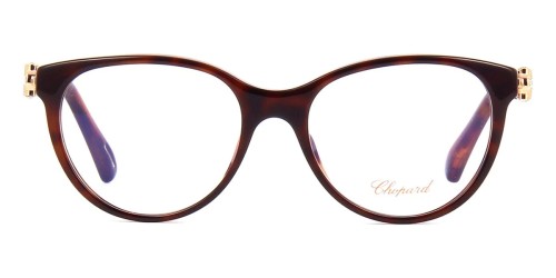 Chopard VCH268S - 09XK - 53 Brillenfassungen Braun Kissenform (Abgerundet)