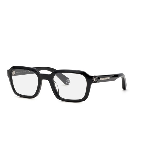 Philipp Plein VPP083 BRAVE SHADE - 0700 - 52 Brillenfassungen Schwarz Eckig
