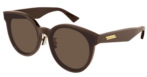 Bottega Veneta BV0304SK - 005 - 66 Sonnenbrillen Braun Kissenform (Abgerundet)