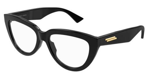 Bottega Veneta BV1259O - 001 - 54 Brillenfassungen Schwarz Kissenform (Abgerundet)