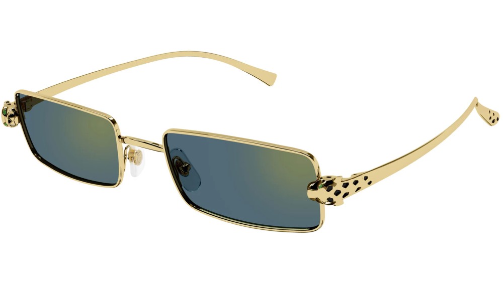 Cartier CT0473S - 003 - 54 Sonnenbrillen Gold Eckig