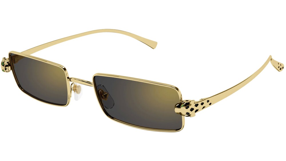 Cartier CT0473S - 001 - 54 Sonnenbrillen Gold Eckig