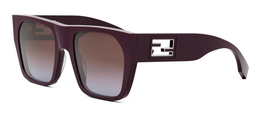 Fendi FE40124F - 81T - 57 Sonnenbrillen Lila Eckig