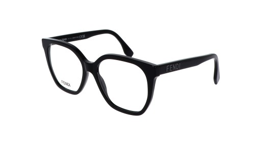 Fendi FE50087I - 001 - 54 Brillenfassungen Schwarz Eckig