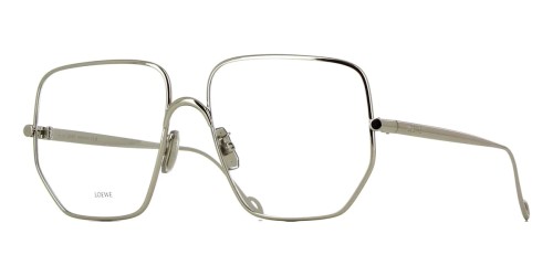 Loewe LW50079U BLUE LIGHT FILTER - 016 - 58 - MIT BLAU-VIOLETTEM LICHTFILTER-GLÄSERN Brillenfassungen Silber Eckig