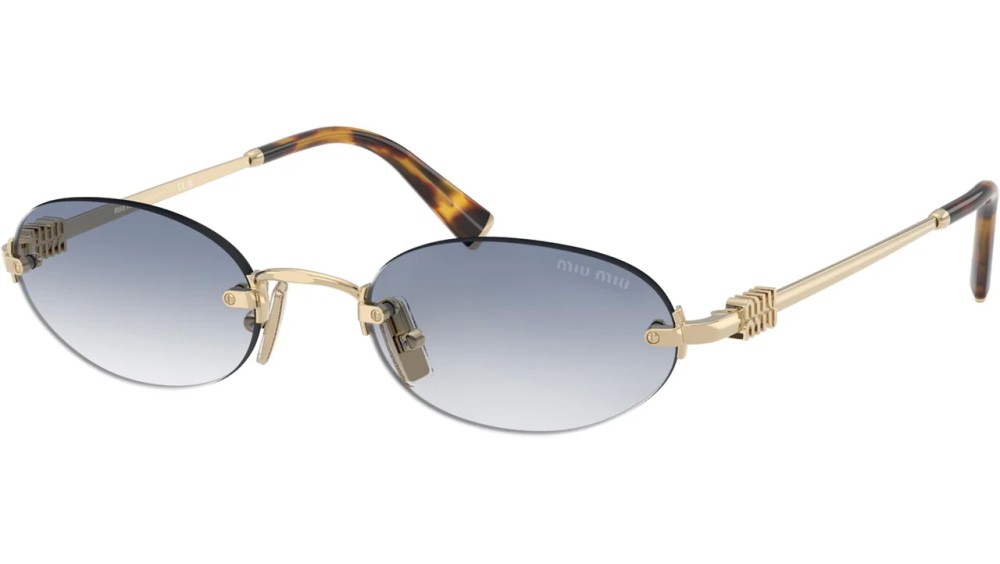 MIU MIU MU A54S - ​ZVN80O - ​51 Sonnenbrillen Gold Oval