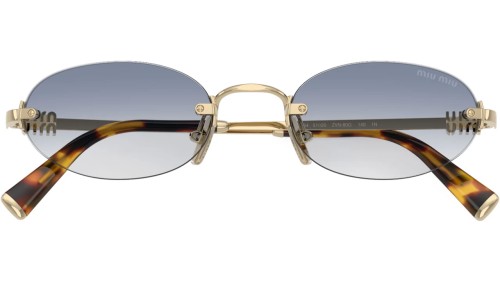 MIU MIU MU A54S - ​ZVN80O - ​51 Sonnenbrillen Gold Oval