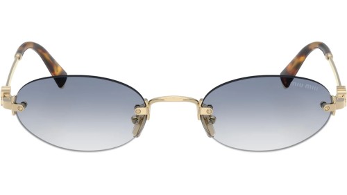 MIU MIU MU A54S - ​ZVN80O - ​51 Sonnenbrillen Gold Oval