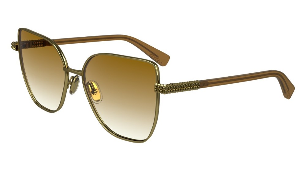 Lanvin LNV132S - 746 - 57 Sonnenbrillen Gold Eckig