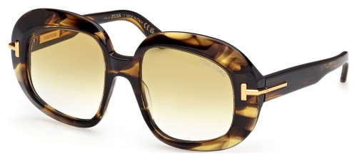 Tom Ford FT1237 ICON COLLECTION - 56F - 53 Sonnenbrillen Havanna Oval