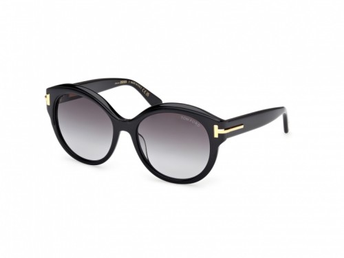 Tom Ford FT1251 ICON COLLECTION - 01B - 57 Sonnenbrillen Schwarz Kissenform (Abgerundet)
