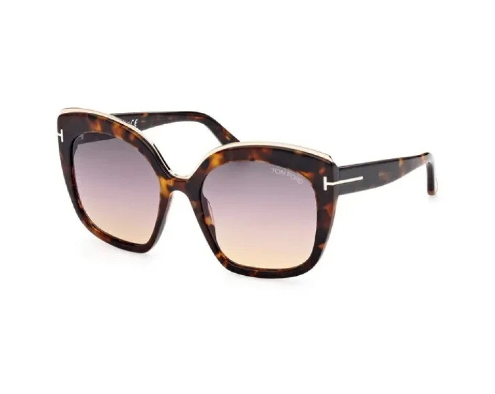 Tom Ford FT0944 CHANTALLE - 55B - 55 Sonnenbrillen Havanna Kissenform (Abgerundet)