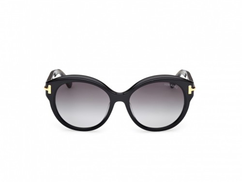 Tom Ford FT1251 ICON COLLECTION - 01B - 57 Sonnenbrillen Schwarz Kissenform (Abgerundet)