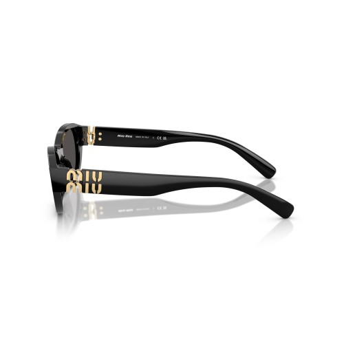 MIU MIU MU A03S - 16K08Z - 53 Sonnenbrillen Schwarz Oval