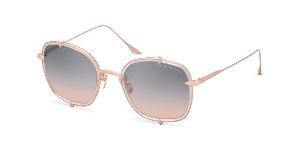 Dita TALON-THREE DTS442-A - 04 - 52 Sonnenbrillen Roségold Kissenform (Abgerundet)