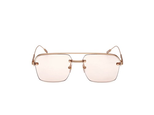 Zegna EZ0213 - 29E - 59 Sonnenbrillen Roségold Pilot (Aviator)