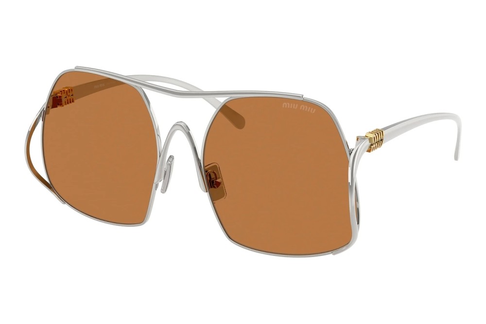 MIU MIU MU A55S - ​1BC90Q - ​57 Sonnenbrillen Silber Eckig
