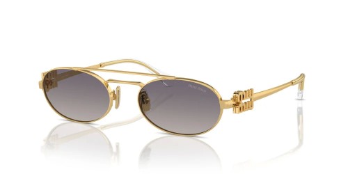 MIU MIU MU 54ZS - 5AK30C - 53 Sonnenbrillen Gold Oval