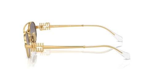 MIU MIU MU 54ZS - 5AK30C - 53 Sonnenbrillen Gold Oval